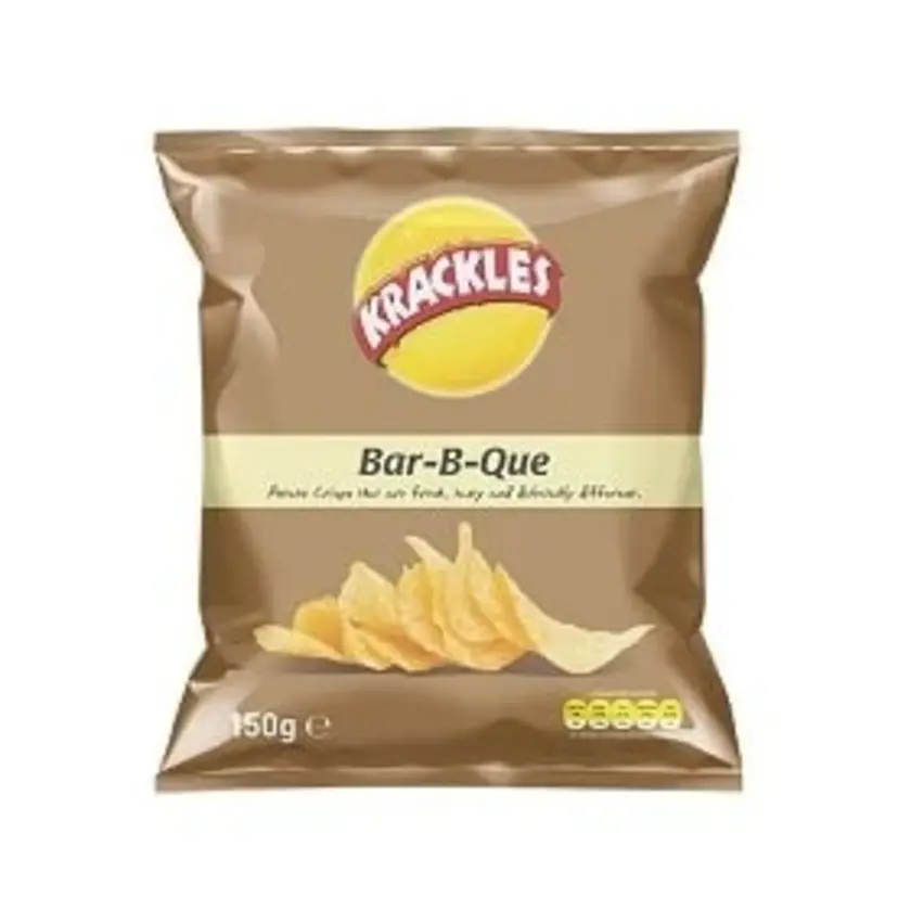 Krackles Potato Crisps Bar-B-Que 125g